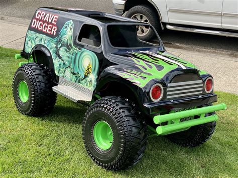 grave digger mini monster truck go kart|mini monster truck go kart.